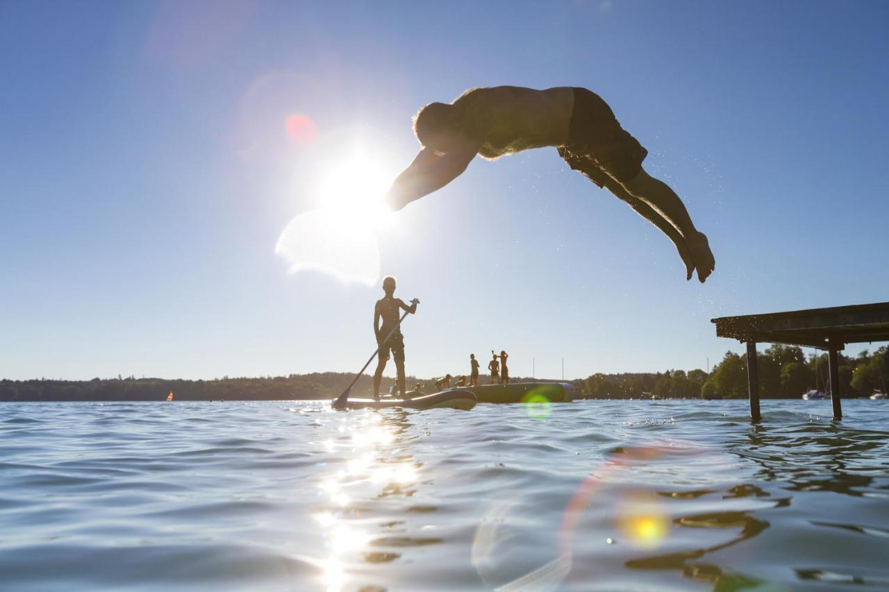Sopherl Am See - Fruehstueck Auf Der Seeterrasse, Sehr Ruhig Und Wunderschoen Am See, 3 Minuten Nach Oberpfaffenhofen, Viele Radtouren, Restaurants & Cafes In Der Umgebung Weßling Exteriör bild