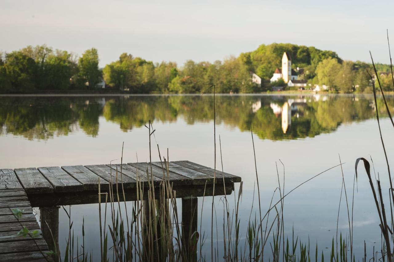 Sopherl Am See - Fruehstueck Auf Der Seeterrasse, Sehr Ruhig Und Wunderschoen Am See, 3 Minuten Nach Oberpfaffenhofen, Viele Radtouren, Restaurants & Cafes In Der Umgebung Weßling Exteriör bild